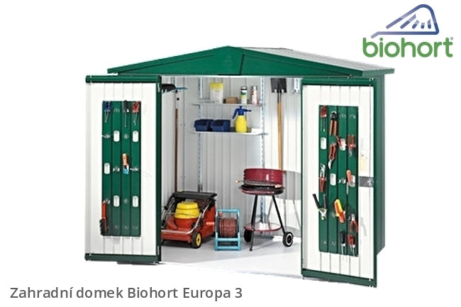 Biohort Zahradní domek EUROPA 3, šedý křemen metalíza