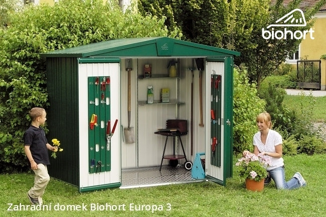 Biohort Zahradní domek EUROPA 3, tmavě zelená