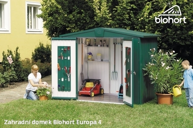 Biohort Zahradní domek EUROPA 4, šedý křemen metalíza