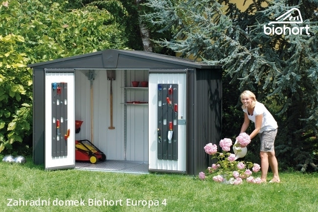 Biohort Zahradní domek EUROPA 4, tmavě šedá metalíza