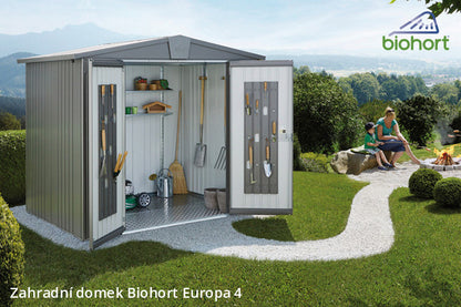 Biohort Zahradní domek EUROPA 4, tmavě šedá metalíza