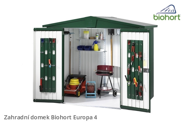 Biohort Zahradní domek EUROPA 4, tmavě zelená