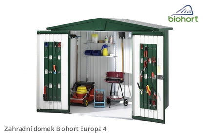 Biohort Zahradní domek EUROPA 4, tmavě zelená