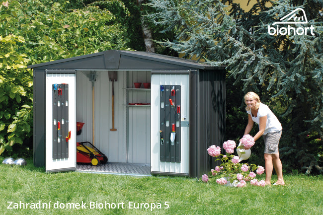 Biohort Zahradní domek EUROPA 5, tmavě zelená