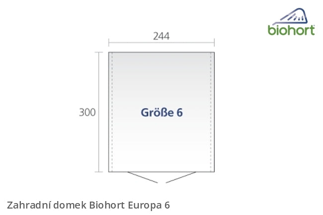 Biohort Zahradní domek EUROPA 6, šedý křemen metalíza