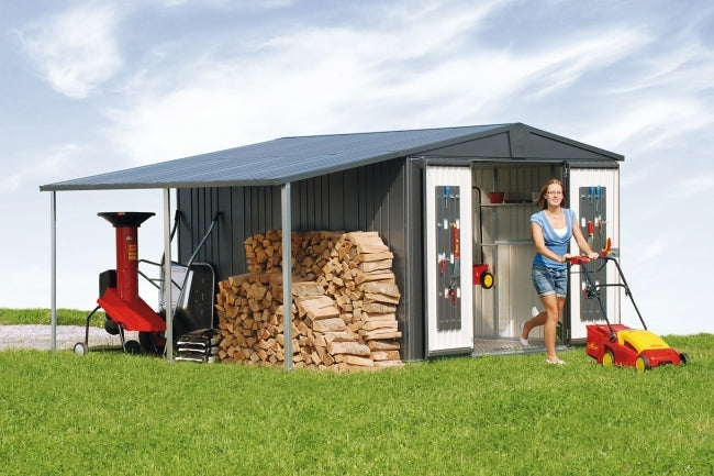 Biohort Zahradní domek EUROPA 7, šedý křemen metalíza