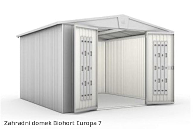 Biohort Zahradní domek EUROPA 7, tmavě šedá metalíza