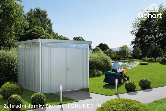 Biohort Zahradní domek HIGHLINE® H1, tmavě šedá metalíza