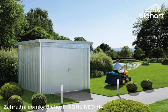 Biohort Zahradní domek HIGHLINE® H3,šedý křemen metalíza