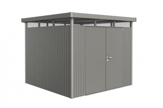Biohort Zahradní domek HIGHLINE® H4, šedý křemen metalíza