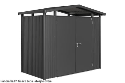 Biohort Zahradní domek PANORAMA P1, tmavě šedá metalíza