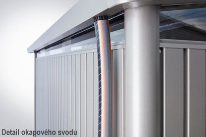 Biohort Zahradní domek PANORAMA P3, tmavě šedá metalíza