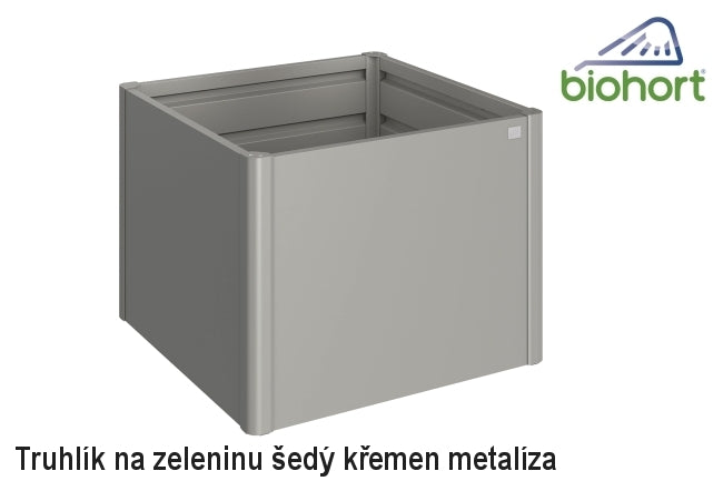 Biohort Zvýšený truhlík na zeleninu 2 x 0,5 šedý křemen metalíza