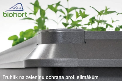 Biohort Zvýšený truhlík na zeleninu 2 x 0,5 tmavě šedá metalíza