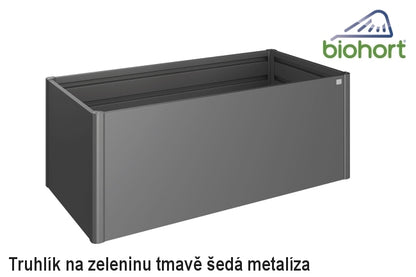 Biohort Zvýšený truhlík na zeleninu 2 x 1 tmavě šedá metalíza