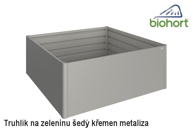 Biohort Zvýšený truhlík na zeleninu 2 x 2 šedý křemen metalíza