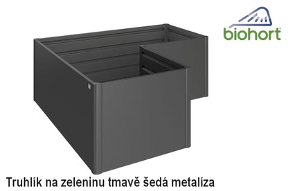 Biohort Zvýšený truhlík na zeleninu L tmavě šedá metalíza