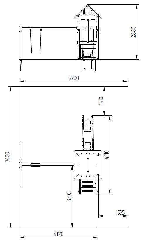 Modulární sestava Camelot M7 H1 100