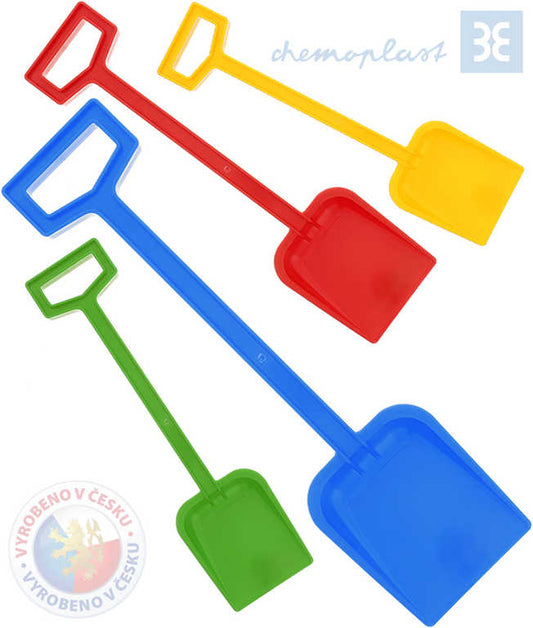 CHEMOPLAST Lopatka dětská plastová 44cm velká na písek 4 barvy