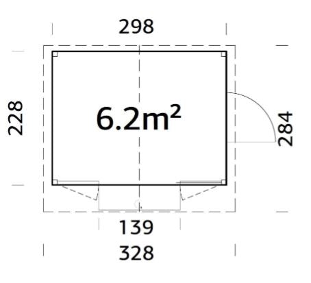 Demontovatelný prodejní stánek Marian 6,2 m2