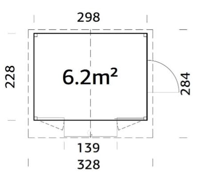Demontovatelný prodejní stánek Marian 6,2 m2