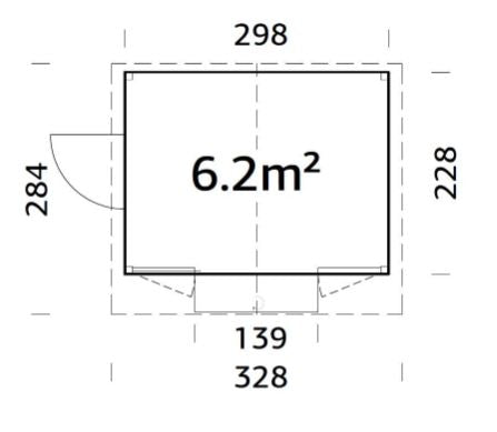 Demontovatelný prodejní stánek Marian 6,2 m2
