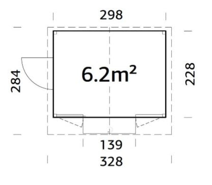 Demontovatelný prodejní stánek Marian 6,2 m2