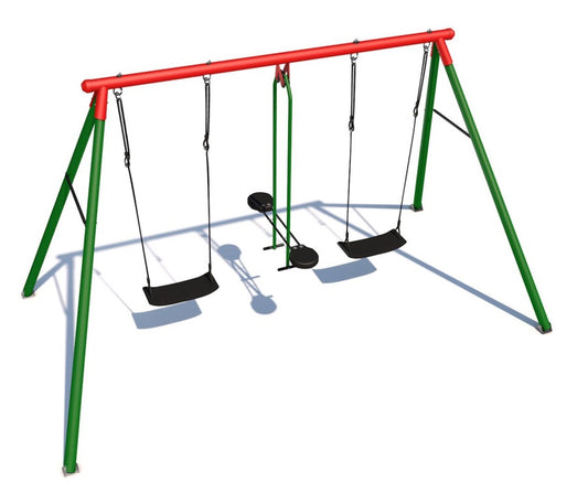 Dětská zahradní houpačka kovová CanCan Classic ZELENÁ