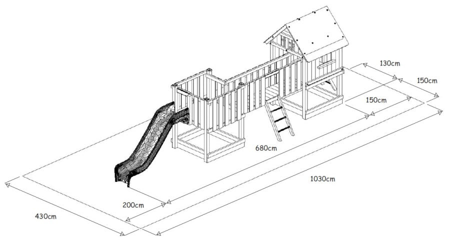 Monkey Flexi sestava 3 100 - červená střecha