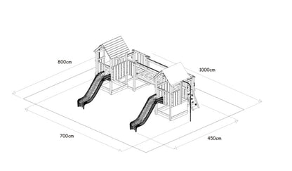 Monkey Flexi sestava 5 100 - červená střecha