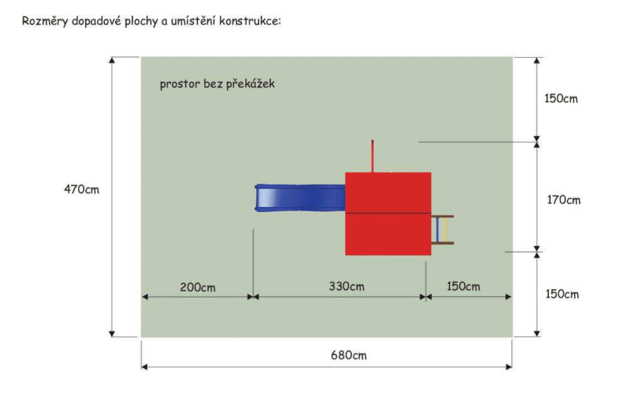 Monkey Flexi věž se střechou 100T - červená střecha