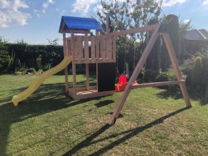 Dětské hřiště Monkey´s Home Malý pirát HOOK s modrou skluzavkou