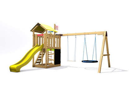 Dětské hřiště Monkey´s Home Malý pirát HOOK se žlutou skluzavkou
