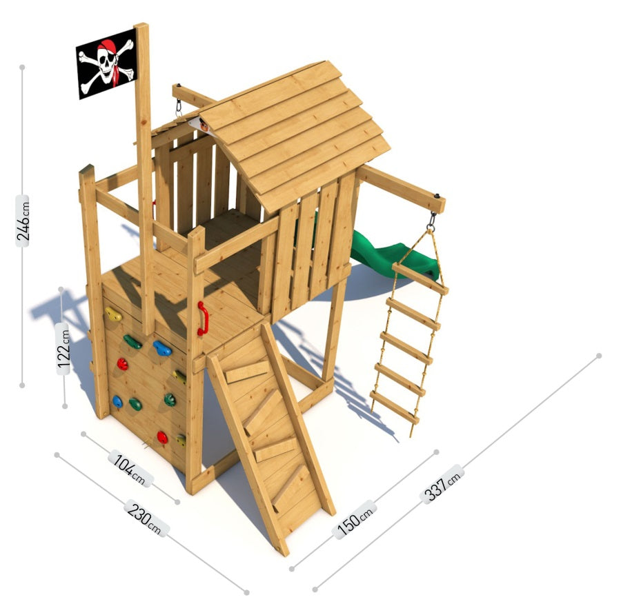 Dětské hřiště Monkey´s Home Malý pirát JOE bez skluzavky