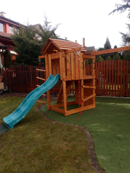Dětské hřiště Monkey´s Home Malý pirát JOE s červenou skluzavkou
