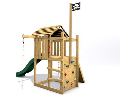 Dětské hřiště Monkey´s Home Malý pirát JOE se zelenou skluzavkou