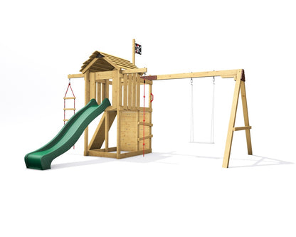 Dětské hřiště Monkey´s Home Malý pirát SAM se zelenou skluzavkou