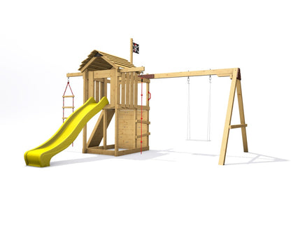 Dětské hřiště Monkey´s Home Malý pirát SAM se žlutou skluzavkou