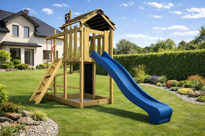 Dětské hřiště Monkey´s Home Malý pirát ZET s modrou skluzavkou