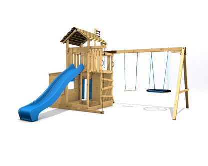 Dětské hřiště Monkey´s Home Velký pirát JOLLY modrá