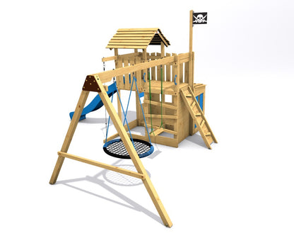 Dětské hřiště Monkey´s Home Velký pirát JOLLY modrá