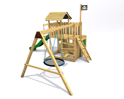 Dětské hřiště Monkey´s Home Velký pirát JOLLY zelená