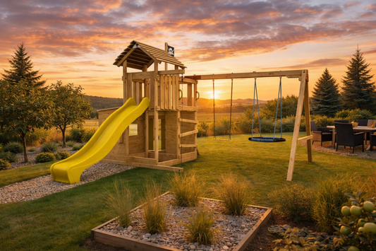 Dětské hřiště Monkey´s Home Velký pirát JOLLY žlutá