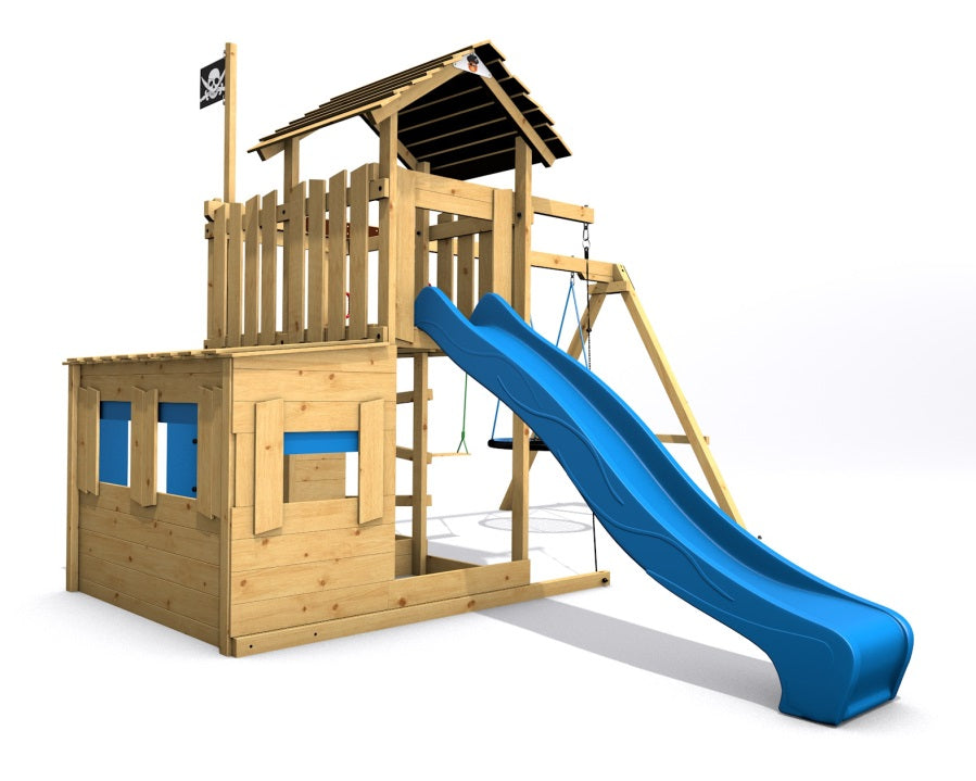 Dětské hřiště Monkey´s Home Velký pirát JOLLY modrá