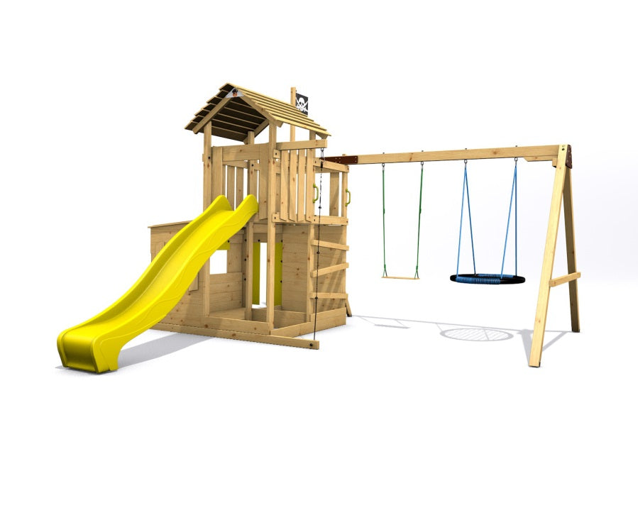 Dětské hřiště Monkey´s Home Velký pirát JOLLY žlutá