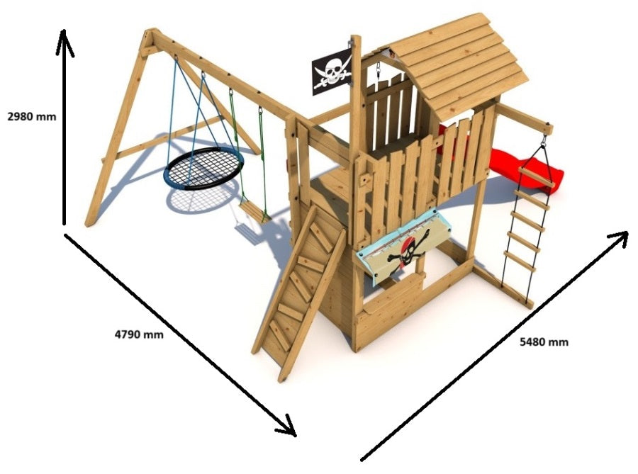 Dětské hřiště Monkey´s Home Velký pirát LADY