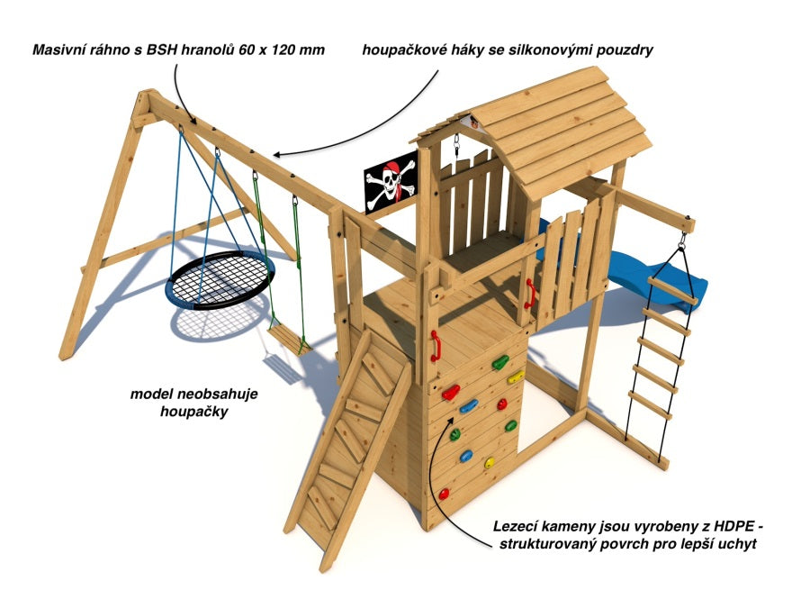 Dětské hřiště Monkey´s Home Velký pirát WILLIAM