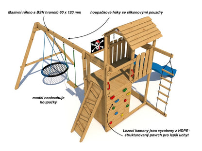 Dětské hřiště Monkey´s Home Velký pirát WILLIAM