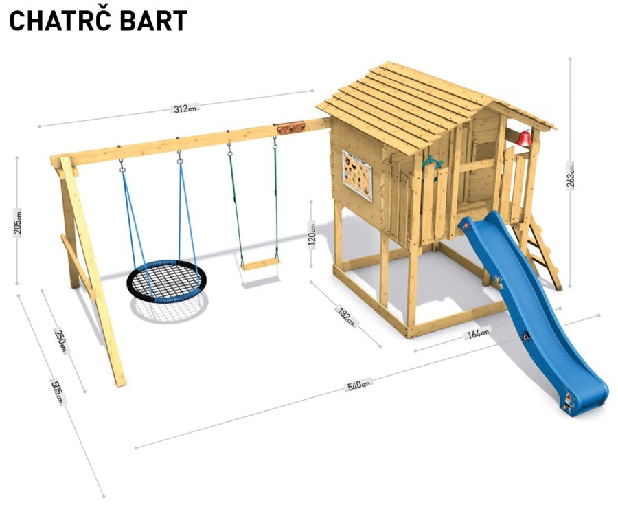 Dětský domeček Monkey´s Home Chatrč pirát Bart