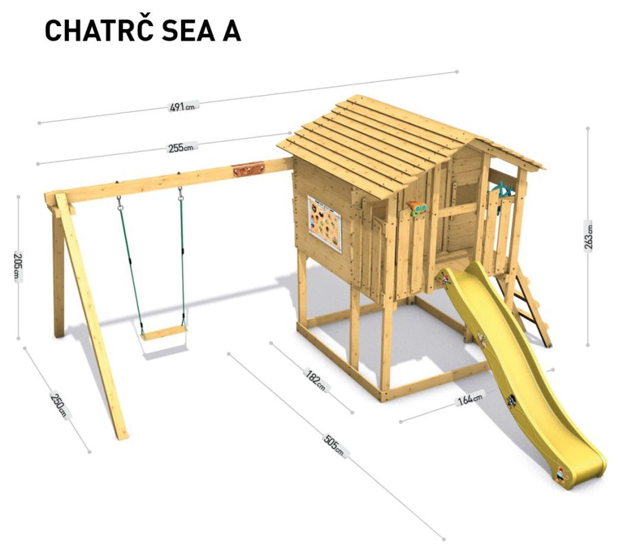 Dětský domeček Monkey´s Home Chatrč pirát Sea